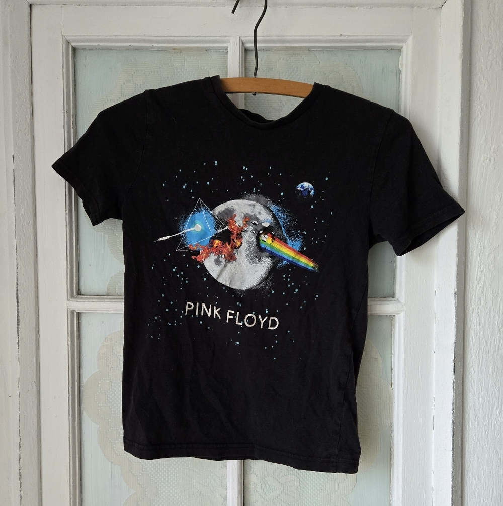 Pink Floyd Black Graphic Band Tee Youth M/M (7–8)